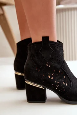 Botki Na Słupku|Botki Ażurowe><noscript><img width=