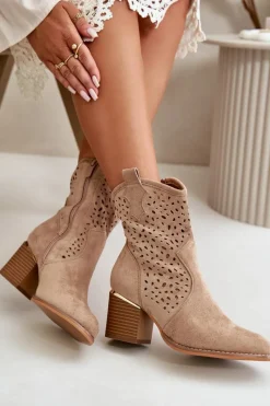 Botki Na Słupku|Botki Ażurowe><noscript><img width=