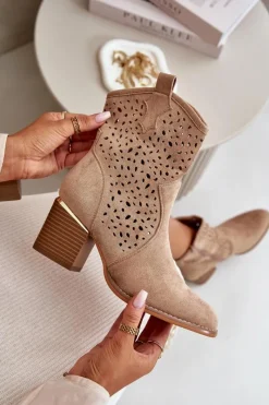 Botki Na Słupku|Botki Ażurowe><noscript><img width=