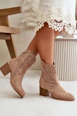 Botki Na Słupku|Botki Ażurowe><noscript><img width=