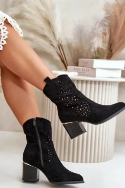 Botki Na Słupku|Botki Ażurowe><noscript><img width=