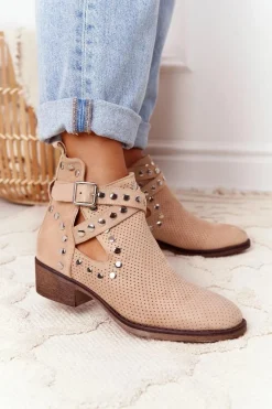 Botki Wiosenne|Brązowe I Beżowe Botki><noscript><img width=
