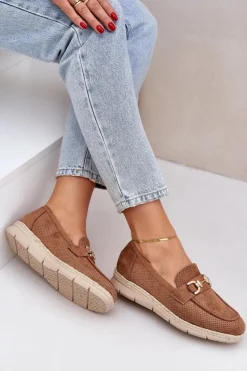 Mokasyny Damskie Zamszowe><noscript><img width=