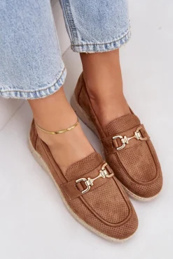 Mokasyny Damskie Zamszowe><noscript><img width=