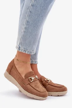 Mokasyny Damskie Zamszowe><noscript><img width=