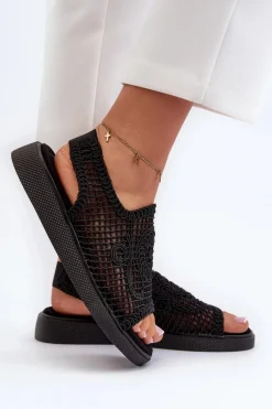 Sandały Ażurowe|Sandały Płaskie><noscript><img width=