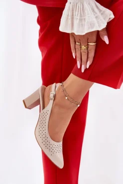 Sandały Ażurowe|Sandały Na Słupku><noscript><img width=