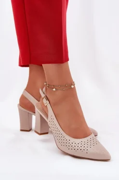 Sandały Ażurowe|Sandały Na Słupku><noscript><img width=