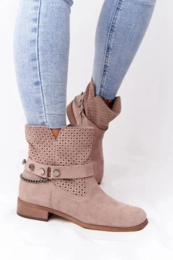 Botki Wiosenne|Brązowe I Beżowe Botki><noscript><img width=