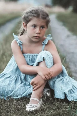 Online Boto Balerinki Dziecięce Z Kokardką Złote Jellema Złoty