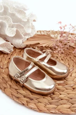 Best Balerinki Dziecięce Z Paseczkami Złote Margenis Dzieci Balerinki Dziecięce