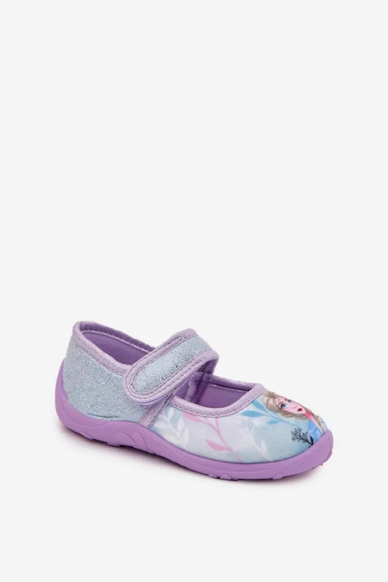 Best Balerinki Kapcie Dziecięce Zapinane Na Rzep Frozen Kraina Lodu Błękitne Olivessa Dzieci Dziewczęce|Balerinki Dziecięce