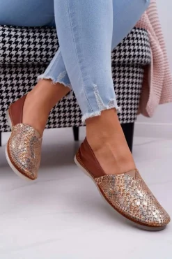 Baleriny Skórzane|Baleriny Klasyczne>Maciejka Baleriny Damskie Brązowe 1930A-29/00-6