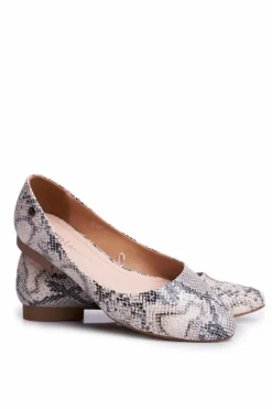 Buty Sergio Leone Baleriny Damskie Sergio Leone Biały Wąż BL611 Nemsis