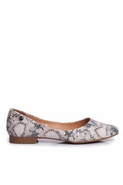 Buty Sergio Leone Baleriny Damskie Sergio Leone Biały Wąż BL611 Nemsis