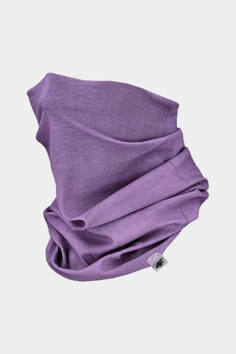 New Bandana Uniseks WAW24ABDAU072-50S Fioletowa Szaliki|Odzież 4F