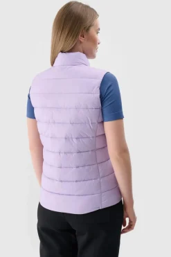 Hot Bezrękawnik Damski Puchowy Ze Stójką WAW24TVJAF139-52S Damskie Bluzy Damskie|Odzież 4F