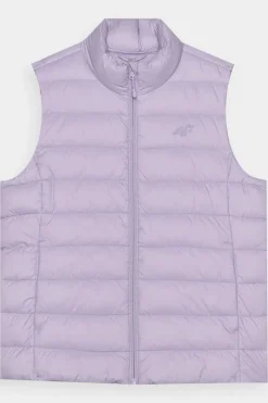 Hot Bezrękawnik Damski Puchowy Ze Stójką WAW24TVJAF139-52S Damskie Bluzy Damskie|Odzież 4F