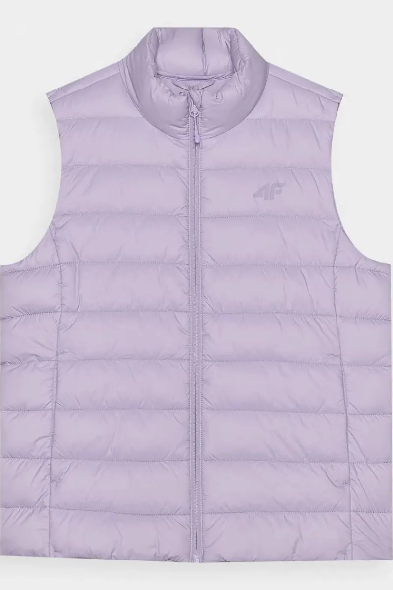 Hot Bezrękawnik Damski Puchowy Ze Stójką WAW24TVJAF139-52S Damskie Bluzy Damskie|Odzież 4F