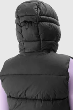 Best 4F Bezrękawnik Damski Puchowy Z Kapturem WAW24TVJAF141-20S Czarny