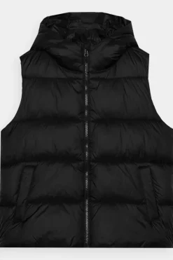 Best 4F Bezrękawnik Damski Puchowy Z Kapturem WAW24TVJAF141-20S Czarny