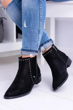 Sale Big Star Shoes Big Star Czarne Damskie Botki Sztyblety BB274529