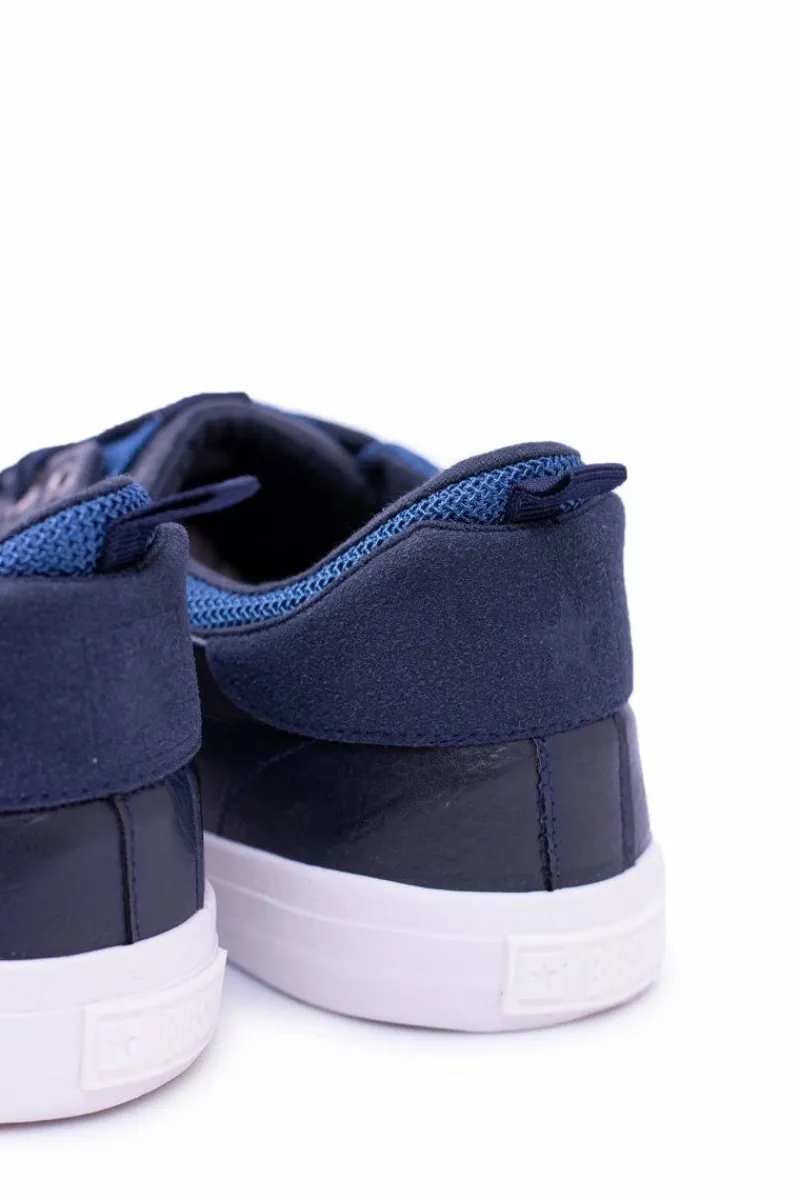 Trampki Męskie Big Star|Trampki Niskie>Big Star Shoes Big Star Męskie Granatowe Trampki Tenisówki BB174010