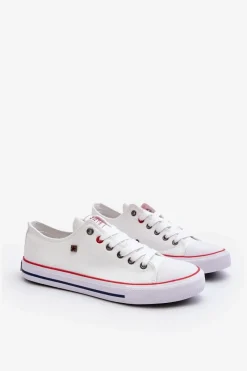 Best Big Star Shoes Big Star Niskie Męskie Białe Trampki T174102 Biały