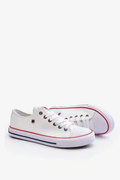 Best Big Star Shoes Big Star Niskie Męskie Białe Trampki T174102 Biały