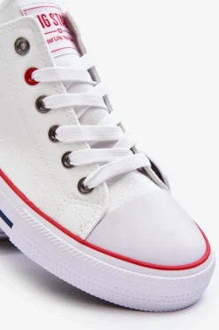 Best Big Star Shoes Big Star Niskie Męskie Białe Trampki T174102 Biały