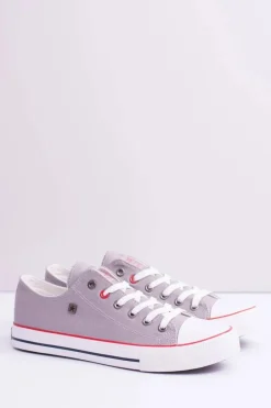 Trampki Męskie Big Star|Trampki Niskie>Big Star Shoes Big Star Niskie Męskie Szare Trampki T174109