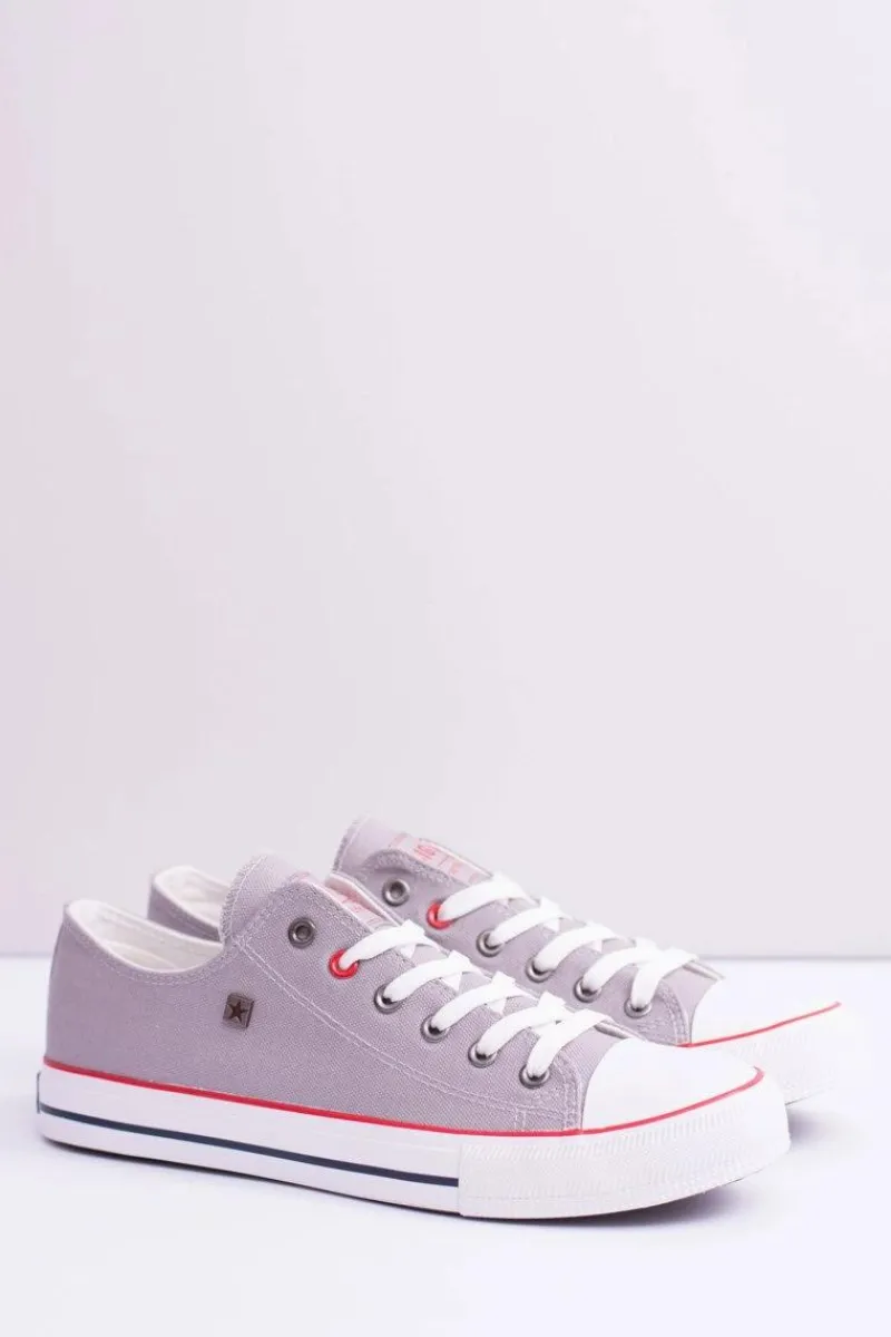 Trampki Męskie Big Star|Trampki Niskie>Big Star Shoes Big Star Niskie Męskie Szare Trampki T174109