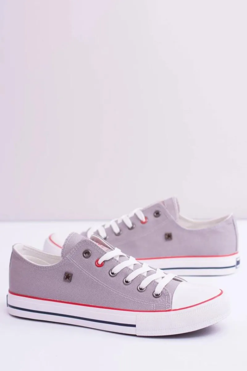 Trampki Męskie Big Star|Trampki Niskie>Big Star Shoes Big Star Niskie Męskie Szare Trampki T174109