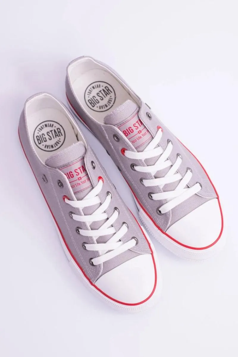 Trampki Męskie Big Star|Trampki Niskie>Big Star Shoes Big Star Niskie Męskie Szare Trampki T174109