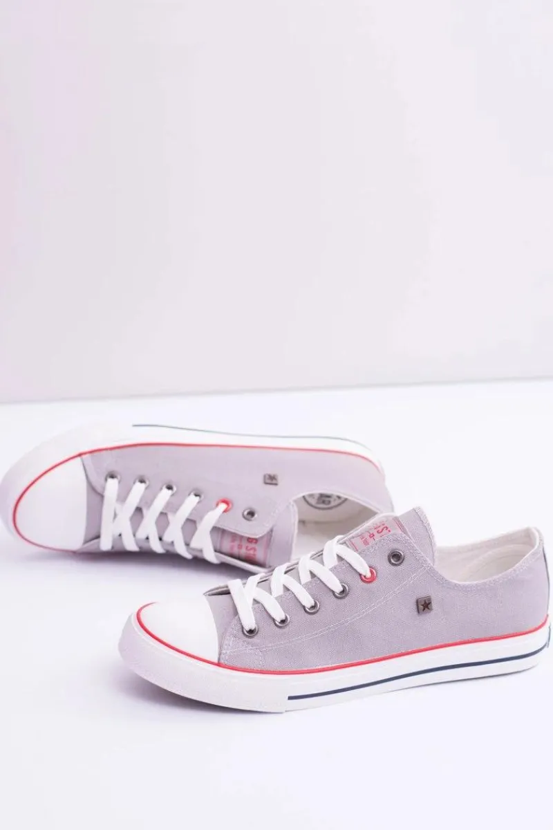 Trampki Męskie Big Star|Trampki Niskie>Big Star Shoes Big Star Niskie Męskie Szare Trampki T174109