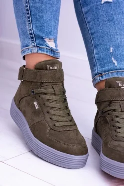 Hot Big Star Shoes Big Star Sneakersy Trampki Khaki BB274648