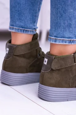 Hot Big Star Shoes Big Star Sneakersy Trampki Khaki BB274648