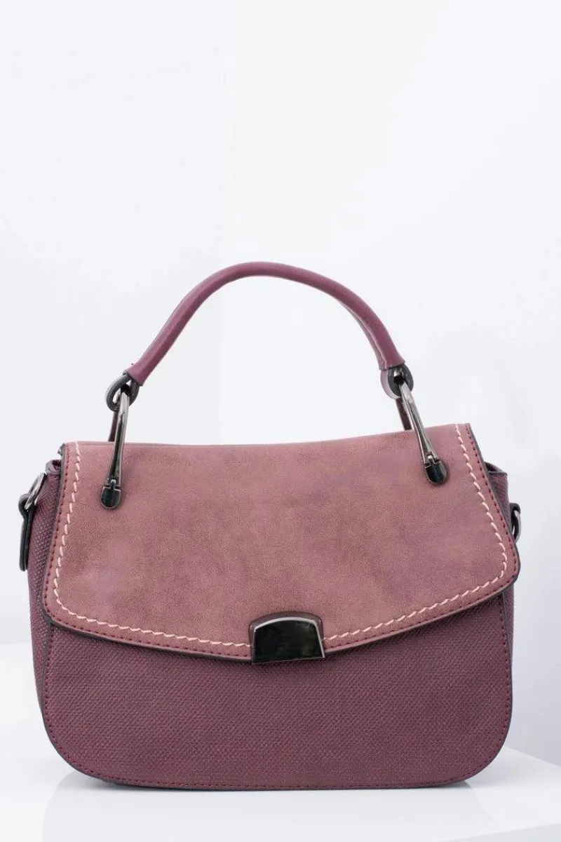 Torebki Kuferki>Boto Bordowa Torebka Damska Kuferek