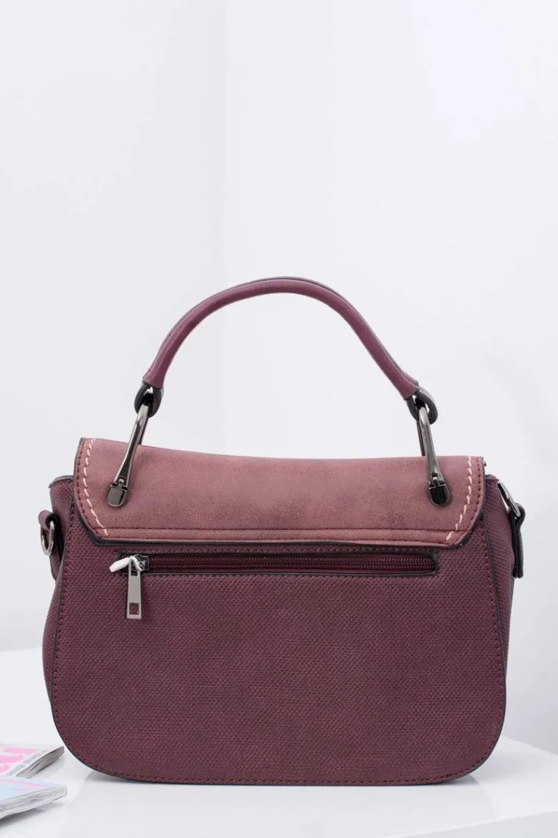 Torebki Kuferki>Boto Bordowa Torebka Damska Kuferek