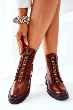 Botki Sznurowane|Botki Zimowe Damskie><noscript><img width=