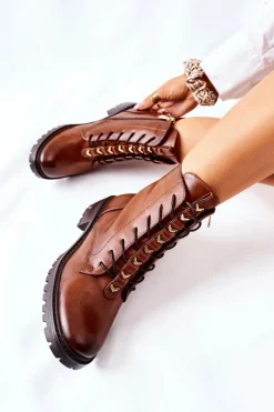 Botki Sznurowane|Botki Zimowe Damskie><noscript><img width=