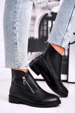 Czarne Botki|Botki Płaskie><noscript><img width=