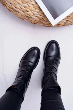 Botki Zimowe Damskie|Botki Płaskie><noscript><img width=