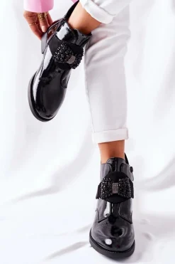 Damskie Trapery|Czarne Botki><noscript><img width=