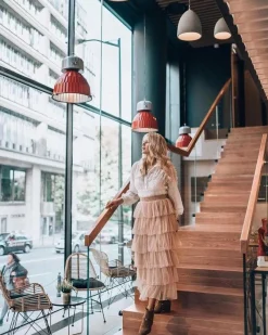 Clearance Laura Messi Botki Damskie 1890 Skóra Zamsz Szare Darmah