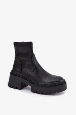 Botki Ocieplane|Czarne Botki><noscript><img width=