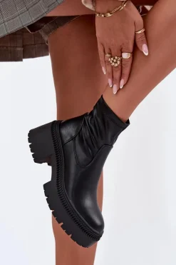 Botki Ocieplane|Czarne Botki><noscript><img width=