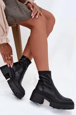 Botki Ocieplane|Czarne Botki><noscript><img width=