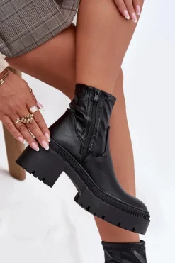 Botki Ocieplane|Czarne Botki><noscript><img width=