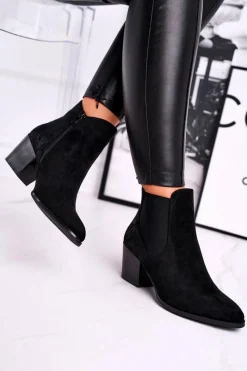 Botki Na Słupku|Czarne Botki><noscript><img width=